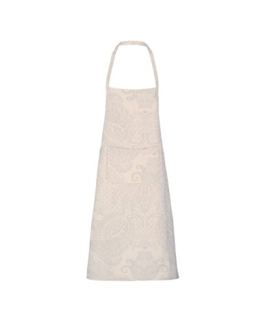 Tablier enduit imperméable pur coton beige 75x85