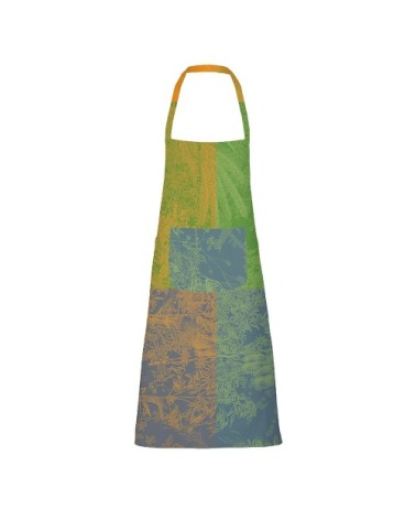 Tablier enduit imperméable pur coton multicolore 75x85