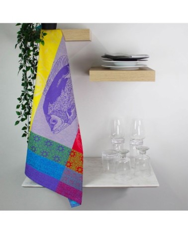 Torchon  pur coton multicolore 56x77