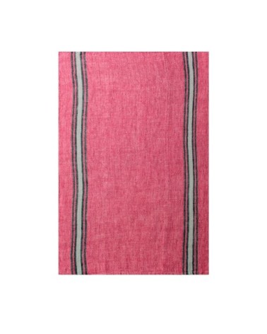 Torchon  pur lin rose 50x70