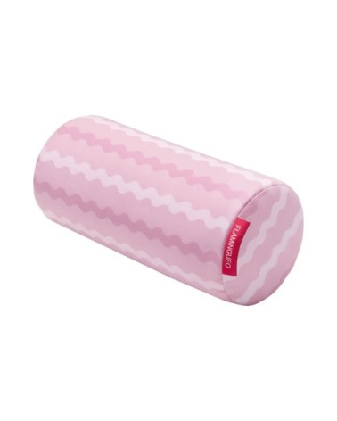 Coussin plage gonflable microfibre rose