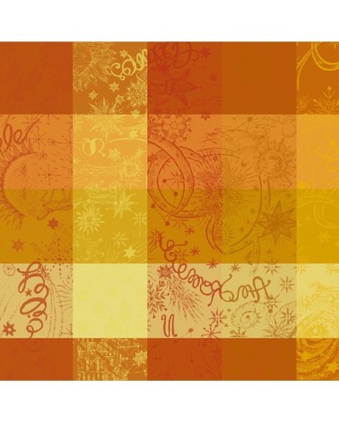 Serviette  pur coton orange 55x55