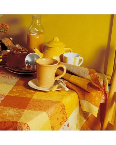 Serviette  pur coton orange 55x55