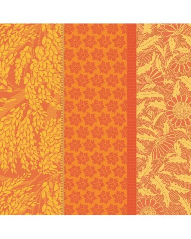 Serviette  pur coton orange 55x55