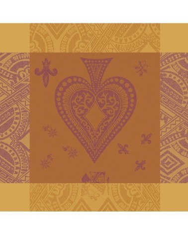 Serviette  pur coton jaune 55x55