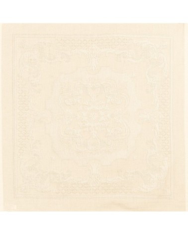 Serviette  pur coton ivoire 55x55