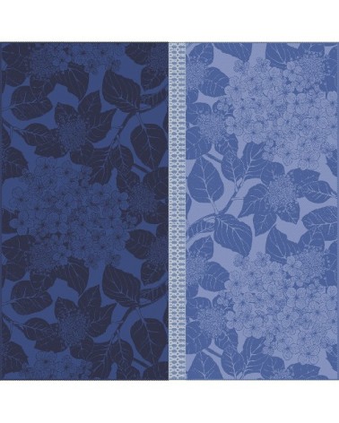 Serviette pur coton bio pur coton bio bleu 55x55