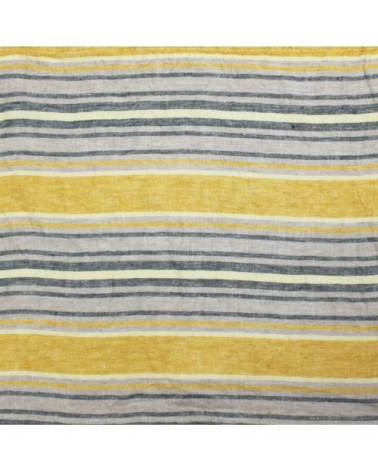 Serviette  pur lin jaune 48X48