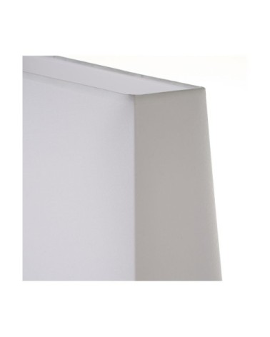 Lampe à Poser Triangle Bois et Abat-jour Blanc - Hauteur 60cm
