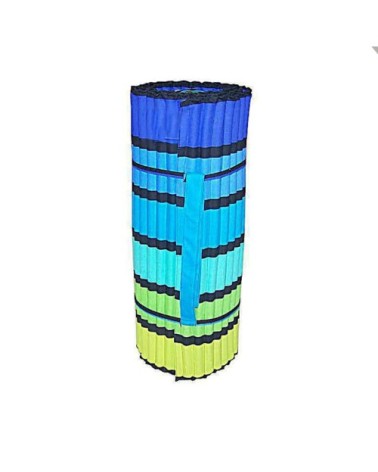 Matelas de plage pour bain de soleil happy men bleu  60 x 180