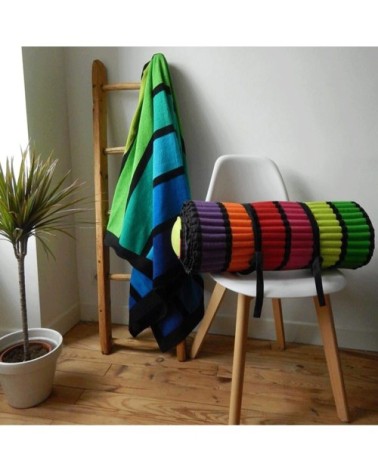 Matelas de plage pour bain de soleil happy fresh  multicolore 60 x 180