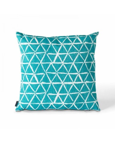 Coussin de jardin carré en polyester vert 45 x 45 x 8 cm