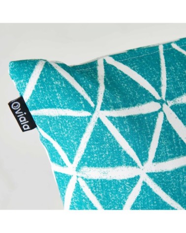 Coussin de jardin carré en polyester vert 45 x 45 x 8 cm