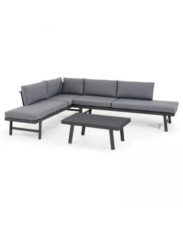 Salon de jardin 8 places en aluminium