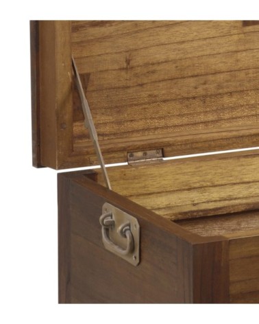 Coffre en bois marron