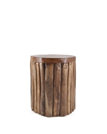 Tabouret en bois marron