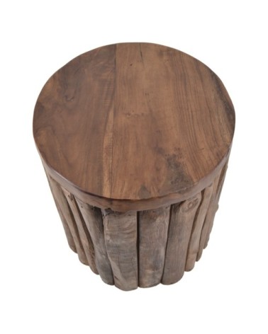 Tabouret en bois marron