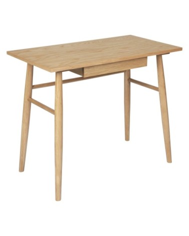 Bureau 1 tiroir en bois clair 90 cm