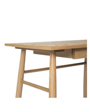 Bureau 1 tiroir en bois clair 90 cm