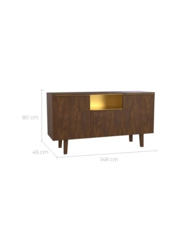 Buffet en bois de manguier 2 portes 1 niche