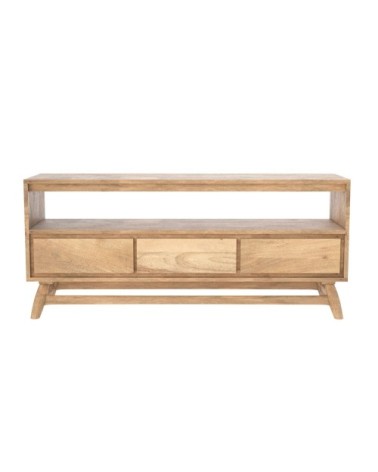 Meuble TV en bois de manguier 120 cm