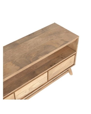 Meuble TV en bois de manguier 120 cm
