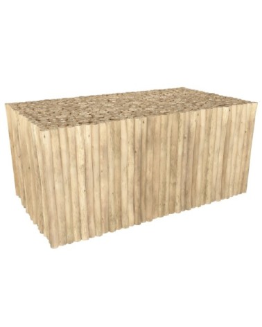 Table basse de jardin  rectangulaire 90x50cm en teck