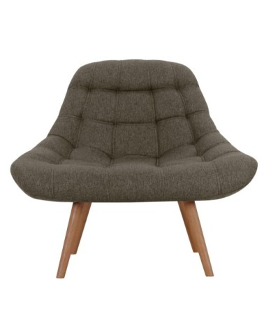 Fauteuil en tissu gris foncé