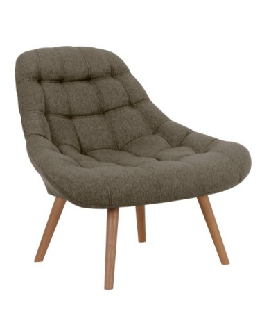 Fauteuil en tissu gris foncé