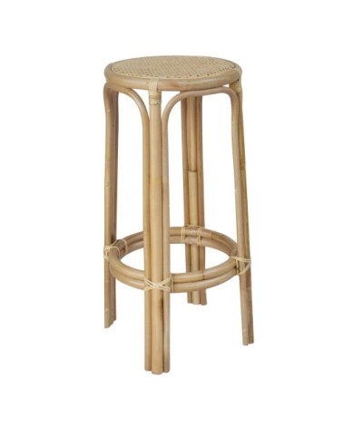 Tabouret de bar 75 cm en rotin