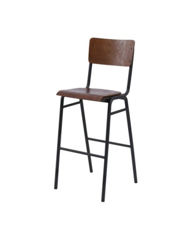 Chaise de bar 75 cm en bois (lot de 2)