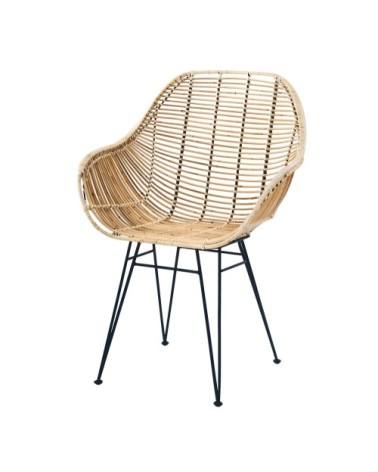 Fauteuil en rotin naturel