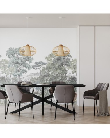 Chaise en velours gris (lot de 2)