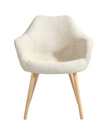Chaise en tissu beige
