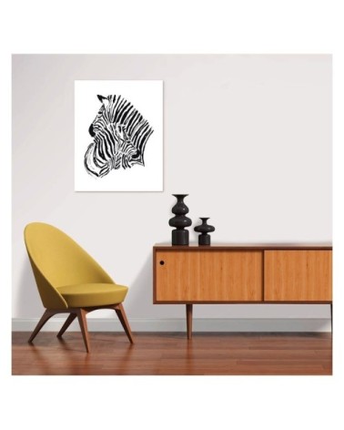 Poster en papier noir et blanc 40x50 cm