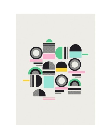 Poster en papier multicolore 50x70 cm