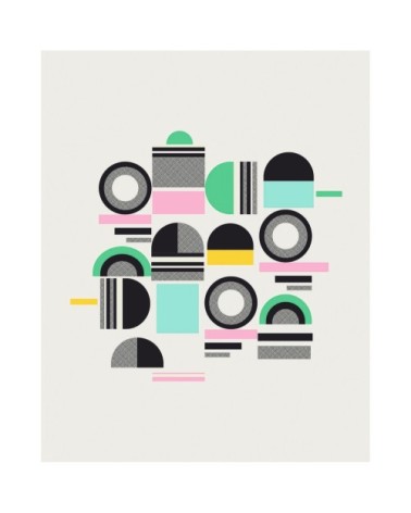 Poster en papier multicolore 40x50 cm