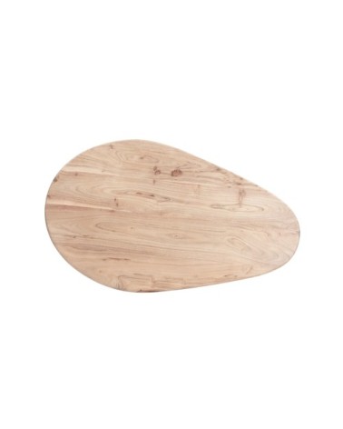 Table basse ovale en bois d'acacia
