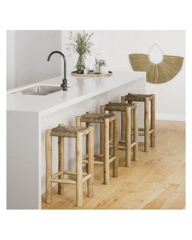 Décoration murale demi-cercle en matière naturelle