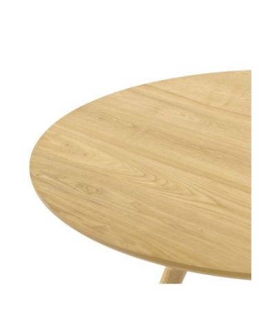 Table ronde 4 personnes en bois clair D105 cm