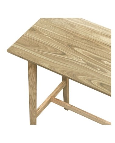 Table de bar rectangulaire 4 personnes en bois clair 120 cm