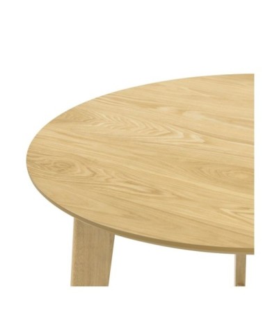 Table de bar ronde 4 personnes en bois clair D90 cm