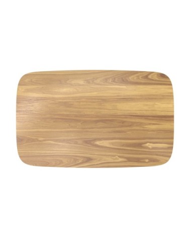 Table rectangulaire 6 personnes en bois clair 120 cm