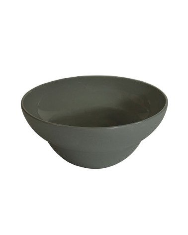 Coupelle en porcelaine gris 14 cm - Lot de 6