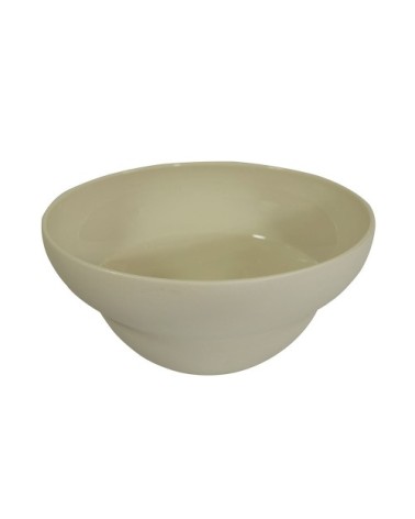 Coupelle en porcelaine beige 14 cm - Lot de 6