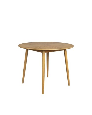 Table à manger ronde en bois D120cm bois clair