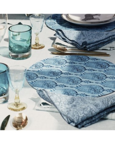 Set de table rabat turquoise 36 cm