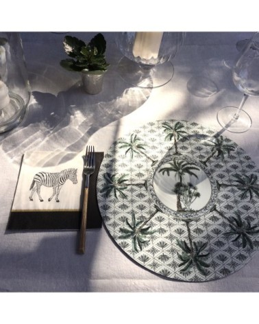 Set de table toile de palmiers 36 cm