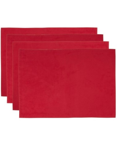Sets de table rouges (x4)