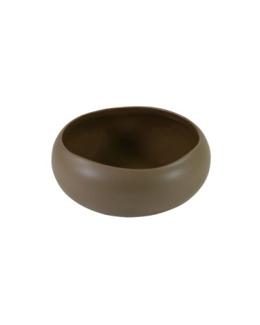 Coupelle en grès de table brun 12 cm - Lot de 6